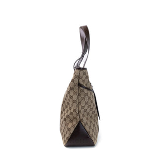 GUCCI GG CANVAS TOTE BAG BEIGE GHW