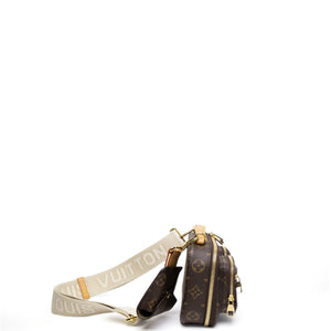 LOUIS VUITTON UTILITY CROSSBODY BAG BROWN MONOGRAM CANVAS GHW (MICROCHIP)