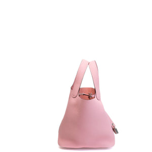 HERMES PICOTIN 18 LOCK BAG CLEMENCE 3Q ROSE SAKURA SHW STAMP W