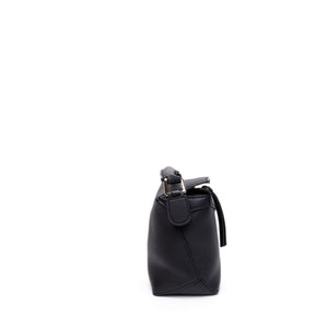 LOEWE MINI PUZZLE BLACK CALFSKIN LEATHER SHW