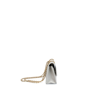 CHANEL 25B CC MINI FLAP BAG PALE SAGE GREEN CAVIAR LEATHER GHW (MICROCHIP)
