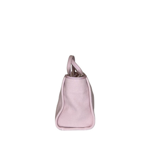 CHANEL DEAUVILLE TOTE BAG CANVAS PINK GHW