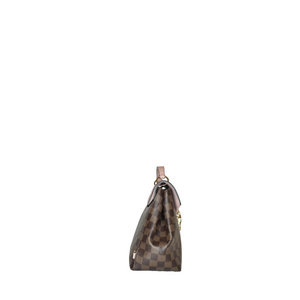 LOUIS VUITTON CLAPTON DAMIER EBENE PINK LEATHER BACKPACK