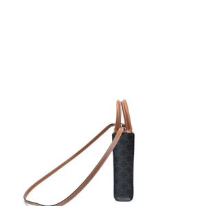 CELINE MINI VERTICAL CABAS TRIOMPHE CANVAS GHW