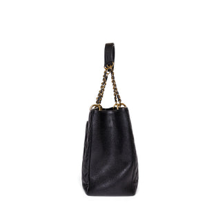 CHANEL CAVIAR GRAND SHOPPING TOTE BAG XL BLACK GHW