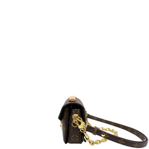 LOUIS VUITTON POCHETTE METIS EAST WEST BROWN / MUTICOLORED MONOGRAM CANVAS