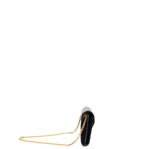 SAINT LAURENT ENVELOPE CHAIN WALLET CALFSKIN BLACK GHW