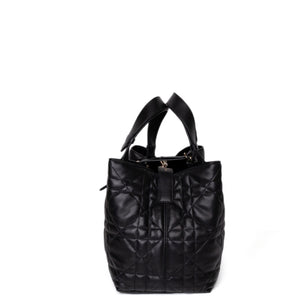 CHRISTIAN DIOR MEDIUM TOUJOURS BAG BLACK MACROCANNAGE CALFSKIN LEATHER GHW