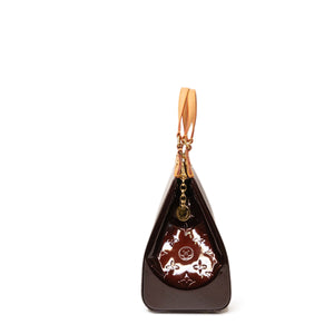 LOUIS VUITTON VERNIS BREA MM BAG MONOGRAM PATENT AMARANTE GHW