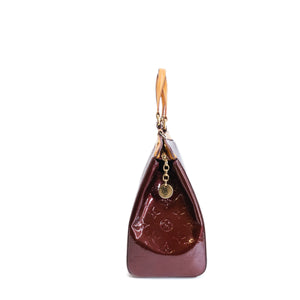 LOUIS VUITTON VERNIS BREA MM BAG MONOGRAM PATENT AMARANTE GHW