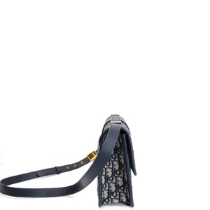 CHRISTIAN DIOR 30 MONTAIGNE BAG BLUE OBLIQUE JACQUARD GHW