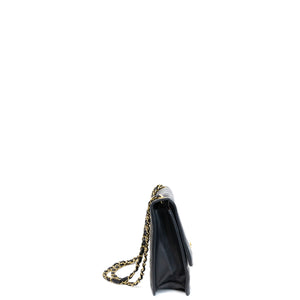 CHANEL CC GOLDEN CLASS FLAP BAG BLACK LAMBSKIN GHW