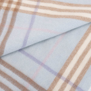 BURBERRY BLUE WOOL / CASHMERE SCARF