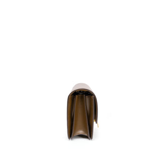 CELINE TEEN CLASSIC BOX BAG CAMEL CALFSKIN LEATHER GHW