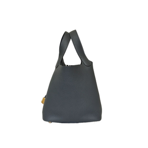 HERMES PICOTIN LOCK 18 GRIS MISTY GHW STAMP W