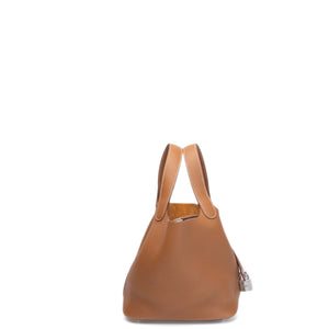 HERMES PICOTIN 18 CLEMENCE GOLD SHW STAMP K