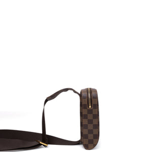LOUIS VUITTON GERONIMOS BUM BAG BROWN DAMIER EBENE GHW