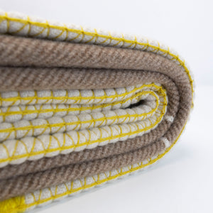 HERMES AVALON III GRIS AND SOLEIL BLANKET