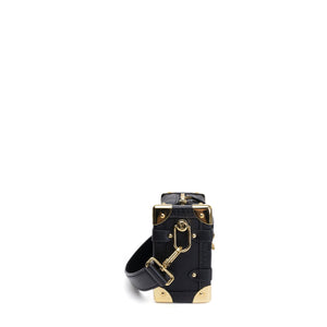 LOUIS VUITTON SIDE TRUNK PM BLACK GRAINED CALFSKIN GHW (MICROCHIP)
