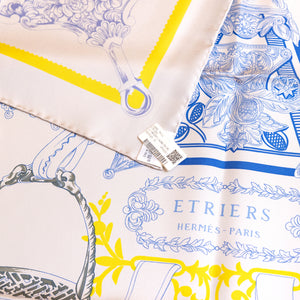 HERMES ETRIERS SILK SCARF 90CM