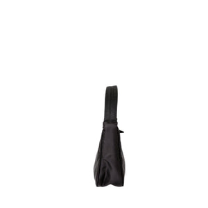 PRADA BLACK NYLON HOBO BAG