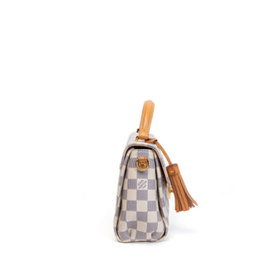 LOUIS VUITTON CROISETTE BAG DAMIER AZUR CANVAS GHW