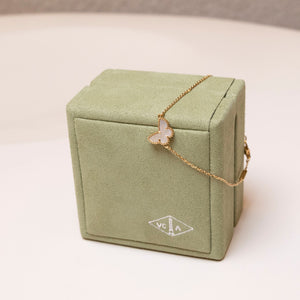 VAN CLEEF & ARPELS SWEET BUTTERFLIES BRACELET 18K YELLOW GOLD/ MOTHER OF PEARL