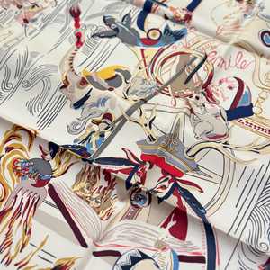 HERMES EMILE ET UNE NUIT SILK SCARF 90CM