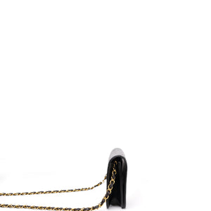 CHANEL VINTAGE FLAP BAG BLACK QUILTED LAMBSKIN GHW