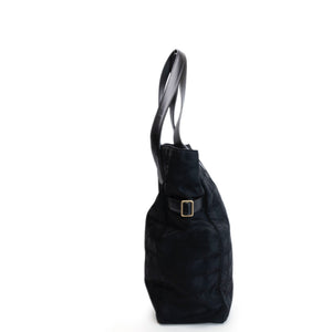 CHANEL NEW TRAVEL LINE TOTE BAG NYLON BLACK SHW