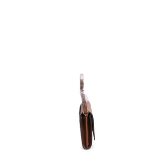BURBERRY HANNAH WALLET ON CHAIN CALFSKIN / CANVAS GHW