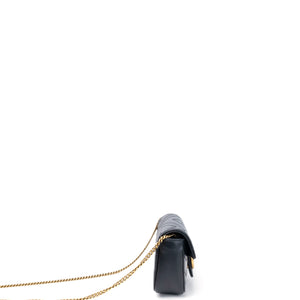 GUCCI GG MARMONT SUPER MINI BLACK GHW