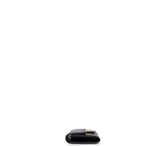 CHANEL 2.55 REISSUE FLAP CARD HOLDER BLACK CALFSKIN GHW