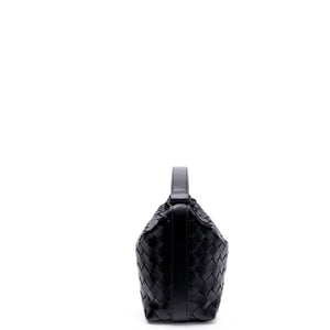 BOTTEGA VENERA MINI WALLACE SHOULDER BAG CALFSKIN BLACK GHW