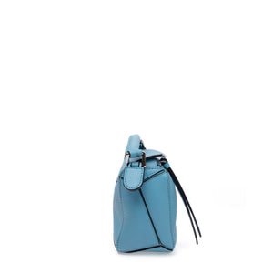 LOEWE MINI PUZZLE BAG CALFSKIN LIGHT BLUE SHW