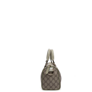 GUCCI GG MONOGRAM MINI JOY BOSTON BAG BEIGE / GREEN GHW