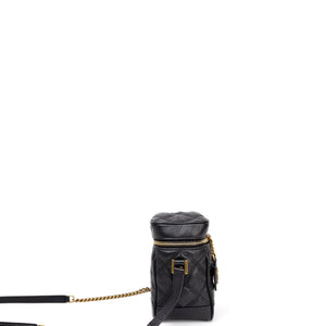 SAINT LAURENT 80'S VANITY BAG BLACK CALFSKIN GHW