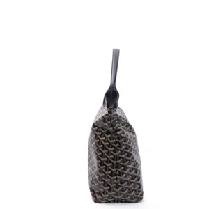 GOYARD BOHEME HOBO BAG BLACK CALFSKIN LEATHER CANVAS SHW