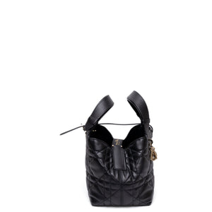 CHRISTIAN DIOR SMALL TOUJOURS TOTE BAG BLACK CALFSKIN LEATHER GHW