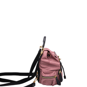 BURBERRY MINI RUCKSACK PINK NYLON BACKPACK GHW