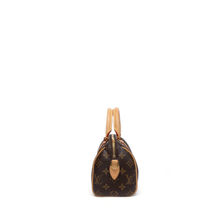 LOUIS VUITTON SPEEDY 20 BANDOULIERE MONOGRAM CANVAS GHW (MICROCHIP)