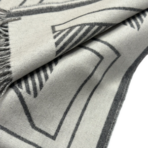 HERMES CASAQUE LETTRES AU CARRE MUFFLER 30*160CM