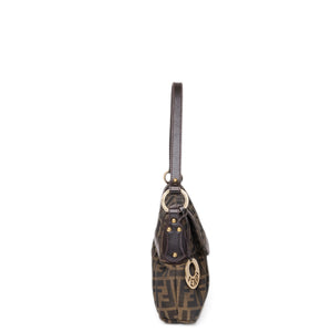 FENDI TOBACCO ZUCCA CHEF SHOULDER BAG