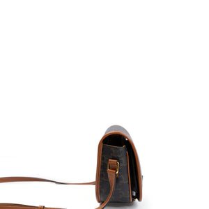 CELINE FLOCO BAG IN TRIOMPHE CANVAS GHW
