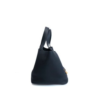 HERMES PICOTIN 22 CLEMENCE BLACK GHW STAMP K