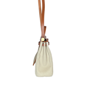 HERMES HERBAG ZIP 31 BAG CANVAS/HUNTER BENTON/FAUVE GHW STAMP B