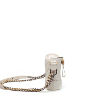 CHANEL SMALL GABRIELLE HOBO BAG WHITE CALFSKIN MULTICOLOUR HARDWARE