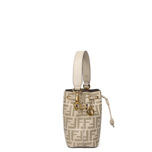 FENDI MON TRESOR MINI BUCKET BAG BEIGE GHW