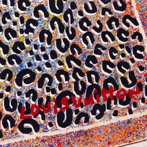 LOUIS VUITTON LEOPARD PATTERN SCARF