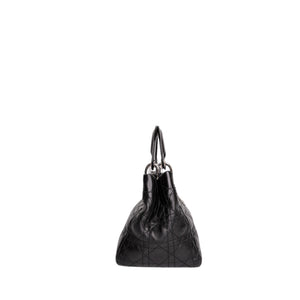CHRISTIAN DIOR VINTAGE LADY DIOR TOTE BAG BLACK SHW